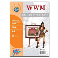 Оригінал! Фотобумага WWM A4 Fine Art (GL200.10) | T2TV.com.ua