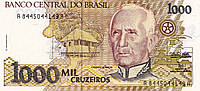 Бразилия 1000 крузейрос 1990 UNC