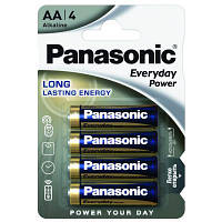 Оригінал! Батарейка Panasonic AA EVERYDAY POWER * 4 (LR6REE/4BP / LR6REE/4BR) | T2TV.com.ua