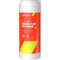 Оригінал! Салфетки Canyon Screen Cleaning Wipes, 100 wipes, Blister (CNE-CCL11-H) | T2TV.com.ua