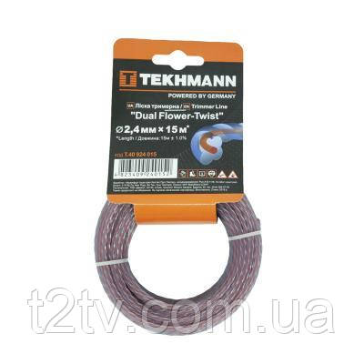 Жилка косильна Tekhmann "DUAL Flower-Twist" 2,4 мм x 15 м (T.40924015)