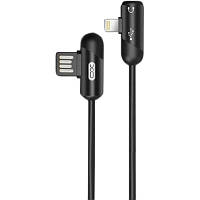 Оригінал! Дата кабель NB38 USB - Lightning + Lightning Audio 1.0m 2.4А Black XoKo (XO-NB38) | T2TV.com.ua