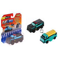 Оригінал! Машина Flip Cars 2 в 1 Полицейский внедорожник и Автоцистерна (EU463875-08) | T2TV.com.ua