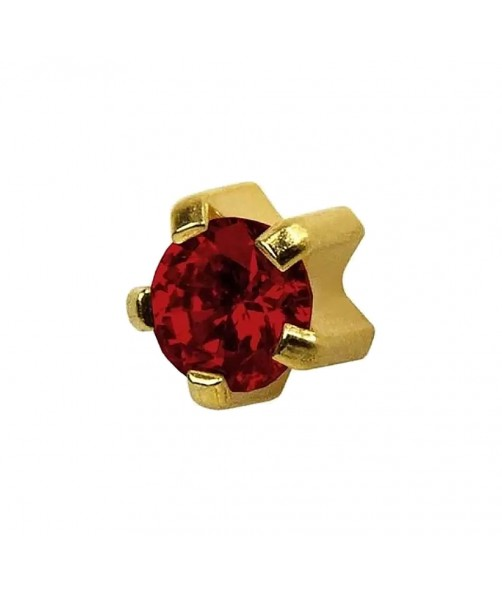 Сережки-голки для проколу вух Studex завальцовка розмір R-101 Гранат