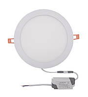 Світильник врізний LED Round AL510 Downlight 18W-220V-1300L-4000K Alum TNSy