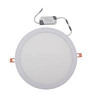 Світильник врізний LED Round AL510 Downlight 24W-220V-1700L-4000K Alum TNSy