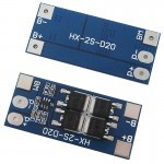 BMS контролер заряду-розряду для 2-х Li-Ion акумуляторів 18650 HX-2S-D20 13/20A 7.4V