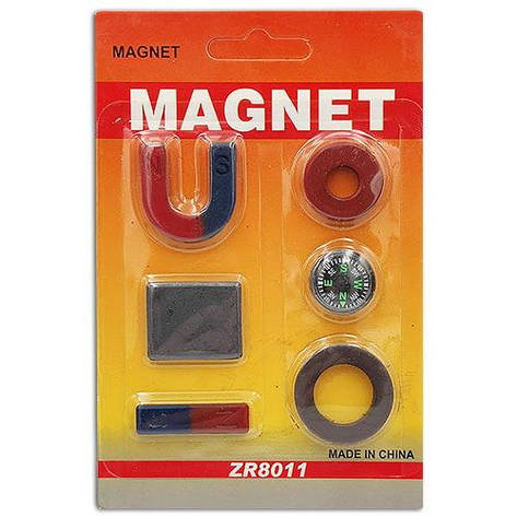 Набір магнітів для дослідів NoСТ-8015 (11,5*13,5) уп20, фото 2