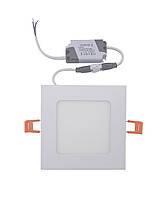 Світильник врізний LED Square AL511 Downlight 6W-220V-420L-4000K Alum TNSy