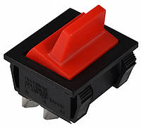 Переключатель 1 клав. красный KCD2-9-201 R/B 4pin