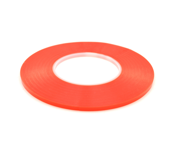 Скотч двосторонній 3M довжина 50м, ширина 5мм червоний