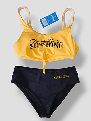 Діти та підлітковий купальник Sunshine Z.five 637 жовтий на 30 32 34 36 Розмір, фото 1
