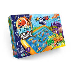 Набір Клева риболовля KRKS-01-01 кінетичний пісок, формочки, песочниця,удочка, насос, риски