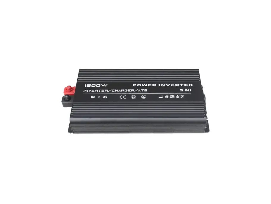 Інвертор з чистою синус.12V, RSC1500P 1500W(макс.3000W) з зарядкою 20A+ ATS функція +USB