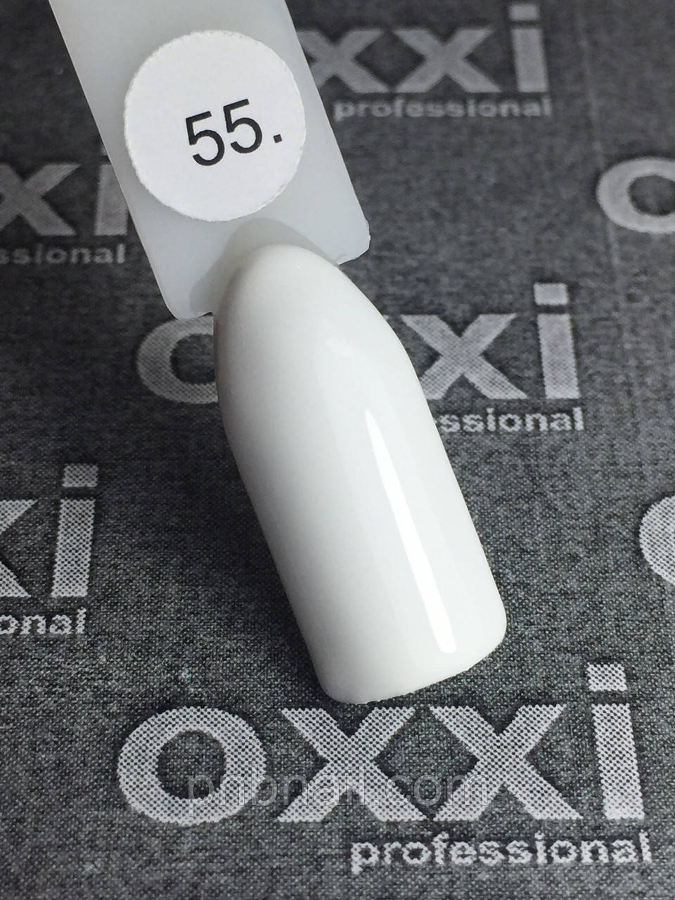 Гель-лак OXXI Professional No055 (білий), 10 мл
