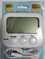 Термометр цифровий Модуль РКІ TA358A  білий корпус з датчиком на шнурі