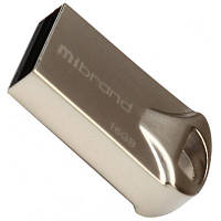 USB флеш наель Mibrand 16GB Hawk Silver USB 2.0 (MI2.0/HA16M1S) b