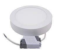 Светильник накладной LED Round AL504 Downlight 12W-220V-850L-4000K Alum TNSy