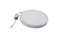 Светильник накладной LED Round AL504 Downlight 24W-220V-1700L-4000K Alum TNSy