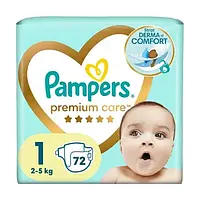 Підгузки дитячі Pampers Premium Care № 1 (2-5 кг), 72 шт