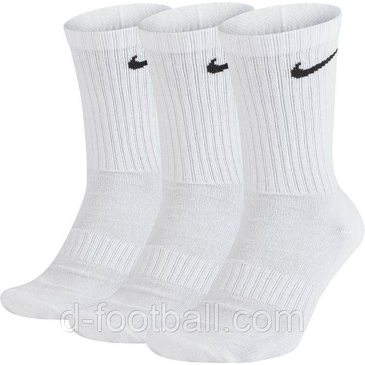 Шкарпетки тренувальні (3 шт.) Nike SX7664-100, Білий, Розмір (EU) — 42-46