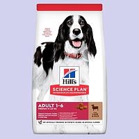 Сухой корм для собак средних пород Hill's Science Plan Adult Medium Breed 2,5 кг