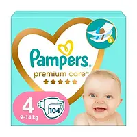Подгузники детские Pampers Premium Care № 4 (9-14 кг), 104 шт