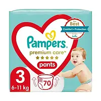 Подгузники - трусики Pampers Premium Care Pants Размер 3 (6-11 кг), 70 шт