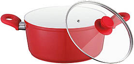 Каструля 3,1 л 22 см Peterhof PH-15722-22 red — MegaLavka
