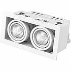 LED Світильник карданний для ламп GU10x2 210х108mm [4260642632502] LHK2-LED-GU10(white) EUROLAMP