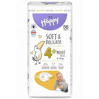 Подгузники Bella Happy 4+Maxi Plus 9-15 кг 56 шт (5900516605483) - Вища Якість та Гарантія!