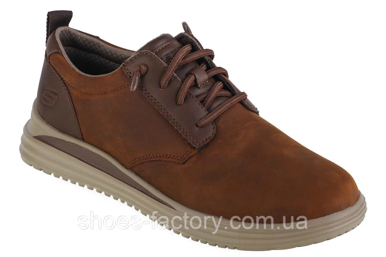 Кросівки туфлі SKECHERS PROVEN-MURSETT BROWN 204667/CDB