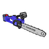 Електропила Chain Saw 10" | Ланцюгова пила | Акумуляторний апарат для різання дров, фото 7