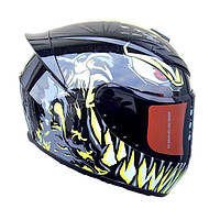 Мото Шлем Интеграл Recing Monster Helmet глянец размер S и М
