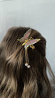 Шпилька для волосся "Метелик 3D" з крилами, що рухаються.
