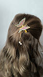 Шпилька для волосся "Метелик 3D" з крилами, що рухаються., фото 2