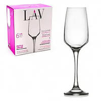 Набор бокалов для шампанского Lav Lal LAL-545F 6 шт 230 мл h