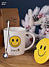 Чашка з кришкою та ложкою Smile, 425 мл, фото 5