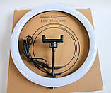 Кільцева лампа 33см зі штативом і пультом Набір блогера led кільце, фото 10