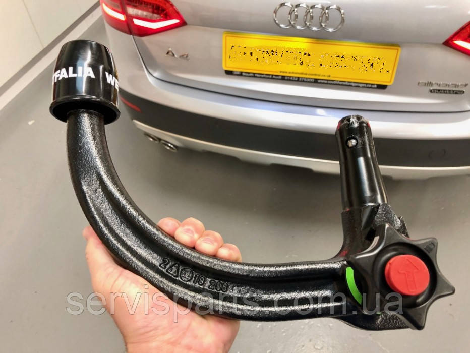 Фаркоп Audi A4 B8 2007-2015 (Quattro, Allroad, S-line) швидкознімний гак на ключах