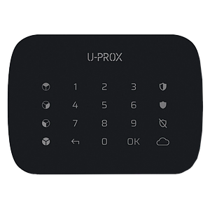 Бездротова сенсорна клавіатура для чотирьох груп U-Prox Keypad G4 Black