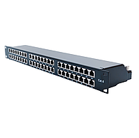 Патч-панель 19' 1U STP 48xRJ-45 Dual IDC type, кат. 6, Kingda