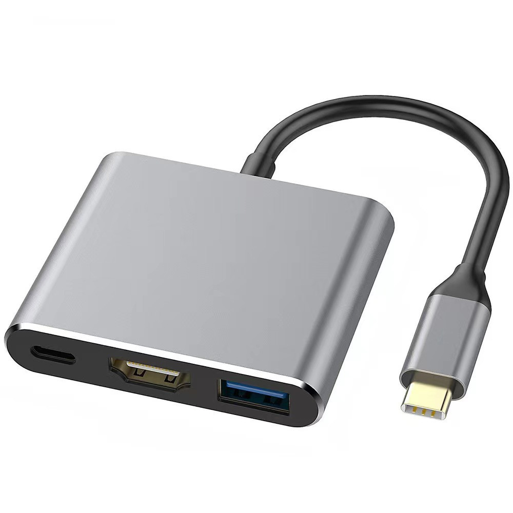 USB-хаб, концентратор, док-станція 3-в-1, type-c на hdmi usb 3.0, HD конвертер