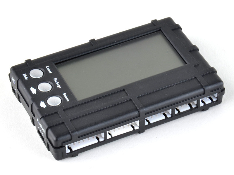 Універсальний тестер акумуляторів Li-Po/Li-Fe 2-6S, 3в1 (перевірка, балансування, розрядка) з РК дисплеєм