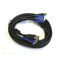 Комплект кабелей для передачи видеосигнала D-Link VGA-VGA 180см (DKVM-CU)