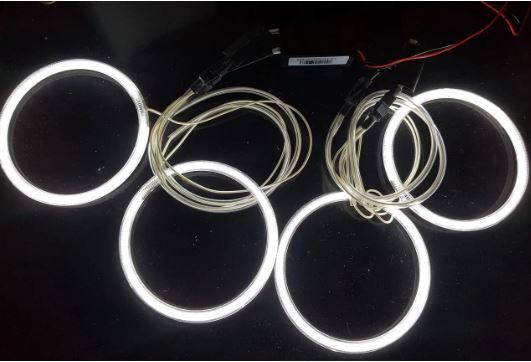 Ангельські очі (4*120 мм) CCFL для BMW ВАЗ 2106 білі ВАЗ 2103 BMW E30, E32, E34, 3,5,7 серії