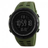 Часы наручные мужские SKMEI 1251AG ARMY GREEN, часы наручные электронные тактические. Цвет: зеленый