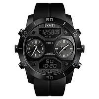 Часы наручные мужские SKMEI 1355BK, противоударные часы, часы для военнослужащих. Цвет: черный