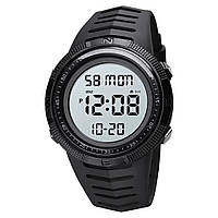 Часы наручные мужские SKMEI 1632BKWT BLACK-WHITE, часы для военнослужащих. Цвет: черный