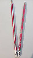 Олівець простий трикутний MARCO Grip-rite 9001B / 2=HB / 1шт / графітний тригранний марко / рожевий корпус